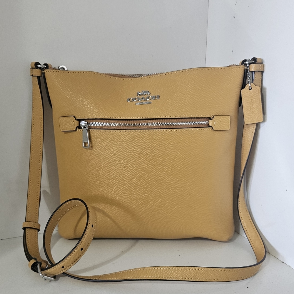 NWOT Coach Honeycomb Color Leather Crossbody Bag - Picture 13 of 13